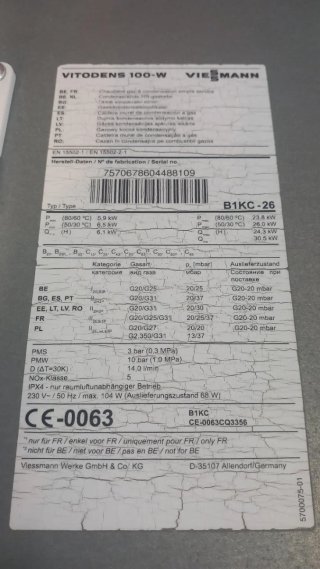 Caldera Viessmann Vitodens 100-W 26 kW