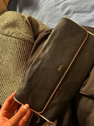 Cartera de mano Ralph Lauren Negra con desgaste
