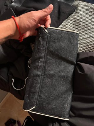 Cartera de mano Ralph Lauren Negra con desgaste