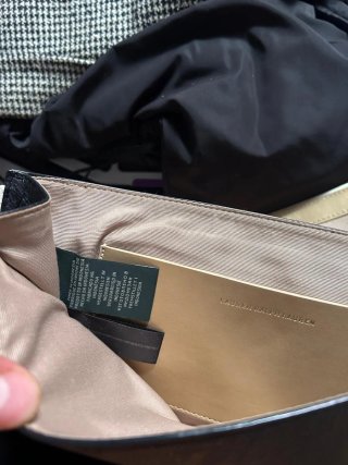 Cartera de mano Ralph Lauren Negra con desgaste