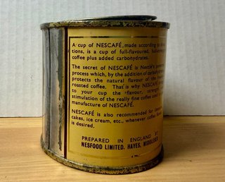Lata Antigua Nescafé Nestlé Inglesa