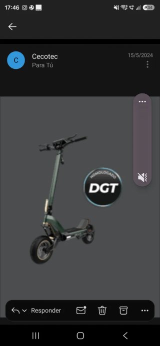 Patinete Cecotec DGT Homologado