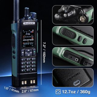 Baofeng DM-32UV 10W Radio Verde/Negro