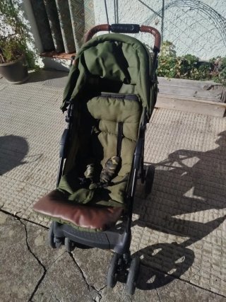 Mochila portabebés senderismo más carrito de bebé
