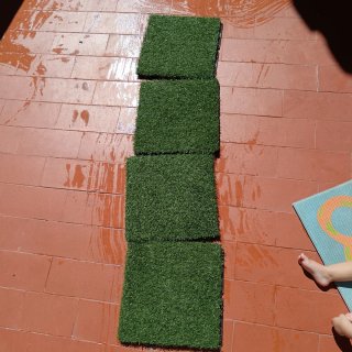 Lote 4 Baldosas Césped Artificial IKEA RUNNEN30x30