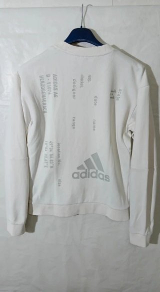 Felpa girocollo Adidas bianca
