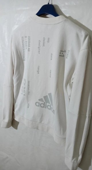 Felpa girocollo Adidas bianca