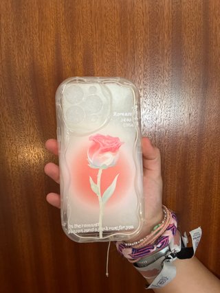 Funda iPhone 13 Pro Rosa Transparente