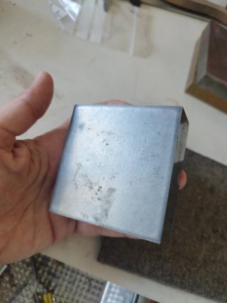 Tas de acero 7x7  joyería y fieltro protector