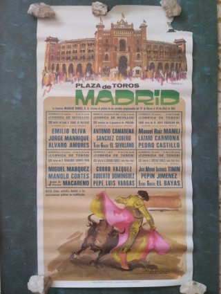 CARTEL DE TOROS MADRID 1985