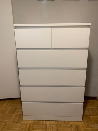 Cómoda blanca Ikea 6 cajones