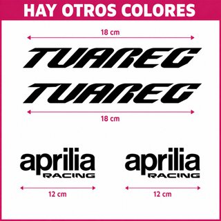 Pegatinas Tuareg y Aprilia Racing