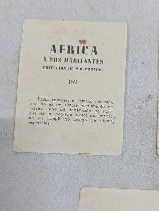 Cromo África y sus habitantes Lote 3