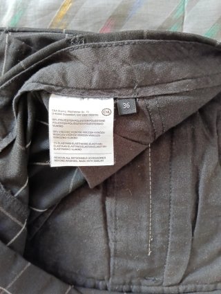 Pantalón de cuadros hombre negro
