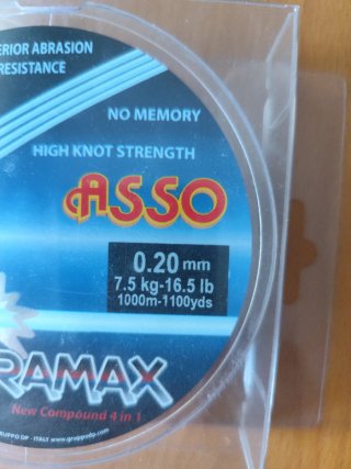 Hilo de Pesca Asso Tetramax 1000m 0.20mm