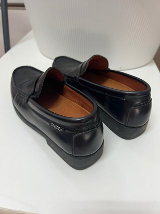 Mocasines Snipe Piel Negra Talla 40