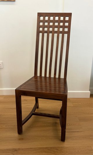 Sillas de comedor madera maciza (6 unidades)