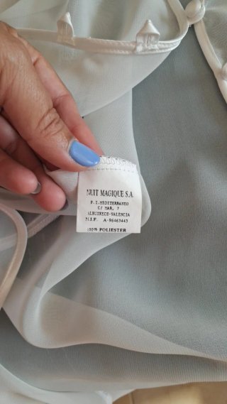 Camisón y bata novia encaje blanco