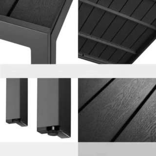 Mesa de aluminio de jardín 90x90 NUEVA