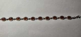 Bracciale vintage argento 925 e ambra naturale