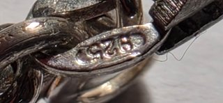Bracciale vintage argento 925 e ambra naturale