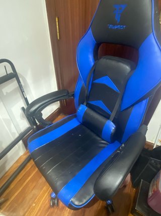 Silla Gamer Tempest F36-2 Azul y Negra