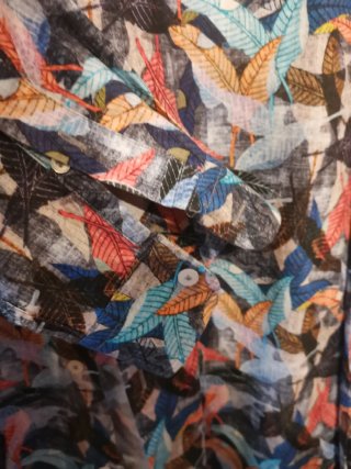 Camicia BAPE fantasia foglie tg XL