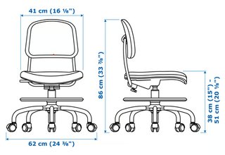 Silla Escritorio IKEA VIMUND Rosa