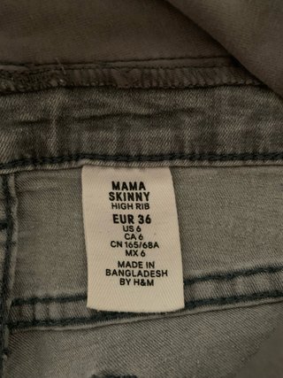 Pantalones premamá vaqueros,