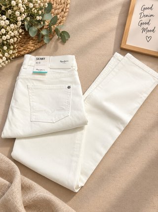 Pantalón blanco Pepe Jeans niño T.16