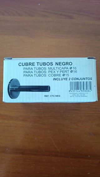 Cubretubos Negro para Multicapa, PEX, PERT y Cobre
