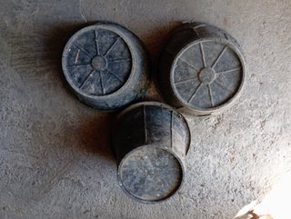 Cubos de goma para obra (3 unidades)