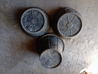 Cubos de goma para obra (3 unidades)