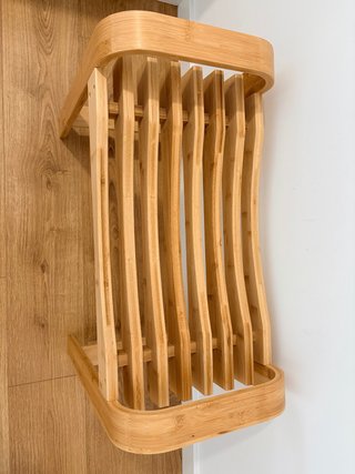 Asiento de madera de bambú