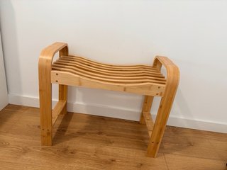 Asiento de madera de bambú
