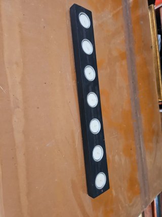 Portavelas de madera negro