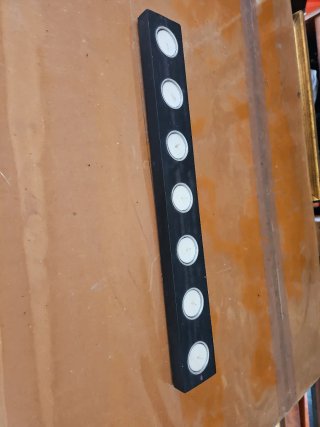 Portavelas de madera negro
