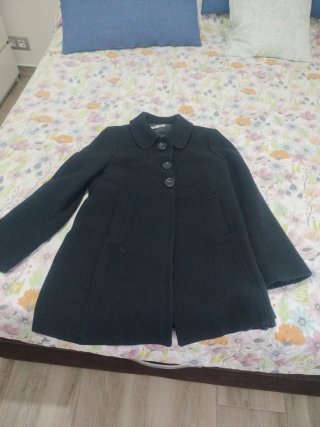 Abrigo negro mujer talla 42