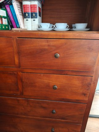 Mueble Madera: Librería Alta y Aparador
