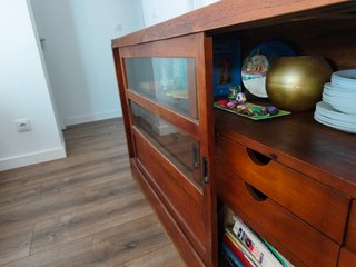 Mueble Madera: Librería Alta y Aparador