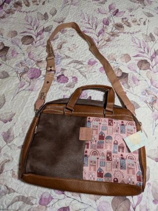 Bolso Sweet Candy Marrón y Rosa