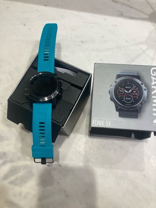 Reloj Garmin Fenix 5X Negro/Turquesa