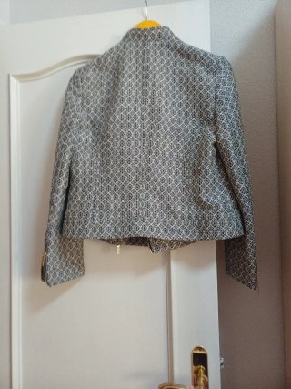 Cazadora Roberto Verino azul y plateada Talla M