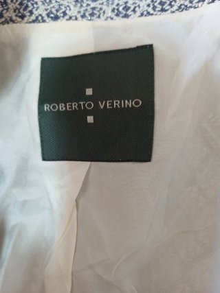 Cazadora Roberto Verino azul y plateada Talla M