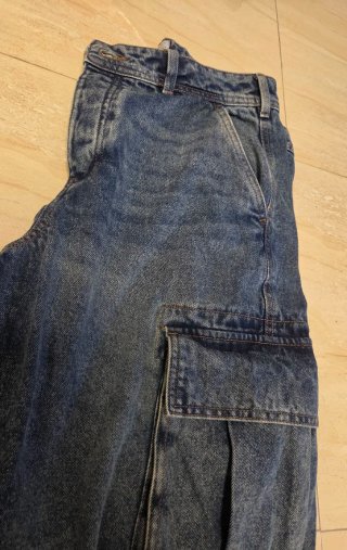 Bermudas Cargo Denim Baggy W30
