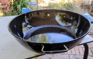 Sartén profunda Esmaltada Negra 50cm