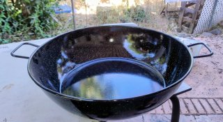 Sartén profunda Esmaltada Negra 50cm