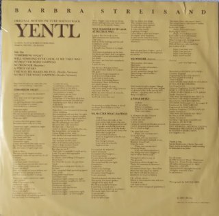 Vinilo Yentl - Banda Sonora Original Lp