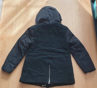Abrigo negro niña talla 9-10