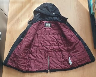 Abrigo negro niña talla 9-10